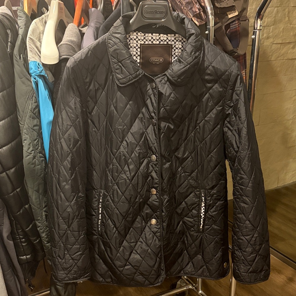 Coach Women's Black Quilted Jacket